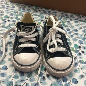 Used converse black size toddler 7